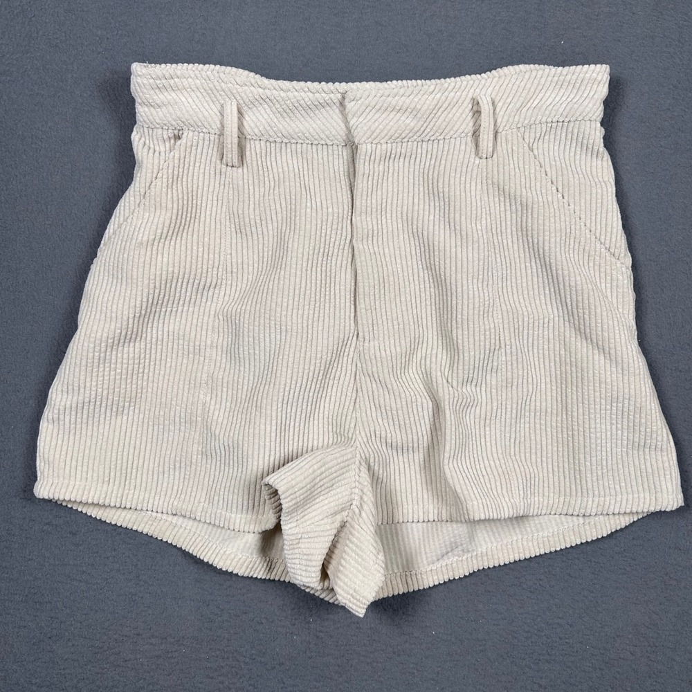 Altar'd State Shorts Womens Medium Beige Corduroy High Waisted MP9214-3 Boho